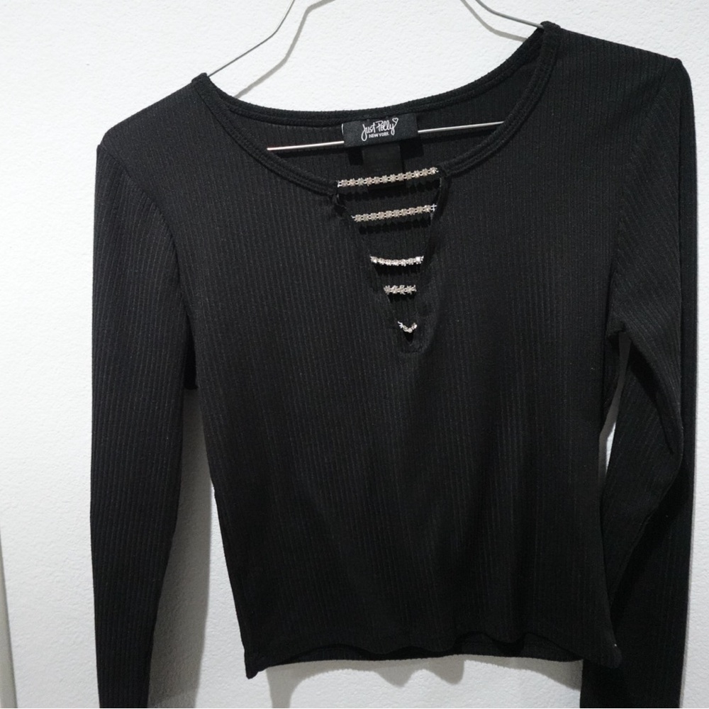 Black Long Sleeve Top